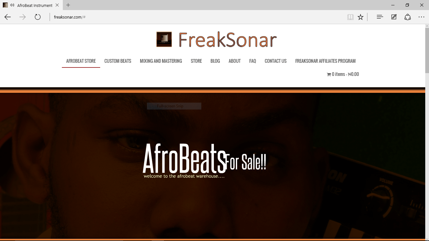 The Afrobeat Instrumental Store FACE SCREEN - The Afrobeat Instrumental Store