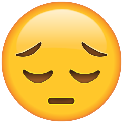 Sad Face Emoji large - BUY AFROBEAT INSTRUMENTALS OFFLINE